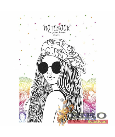 Carnet pentru notițe A6, 50 foi, pătrățele, Shkolyarik Student